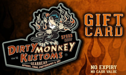 DMK Gift card - Dirty Monkey Kustoms CDN GearHead Apparel - Canada