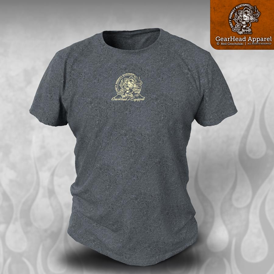 Unique Hot Rod & Rockabilly apparel. T Shirts & Work Shirts - Dirty Monkey  Kustoms Canadian GearHead Shirts & Apparel