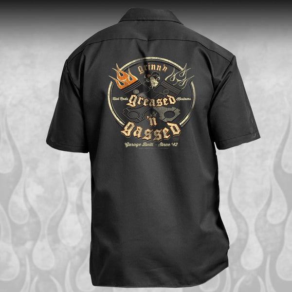 Crossed Pistons mechanic shirts ~ Hot Rod | Rat Rod | Rockabilly ...