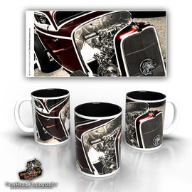 'Deuced' kustom hot rod coffee mug - Dirty Monkey Kustoms Canadian GearHead Shirts & Apparel - Canada