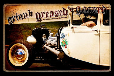 Kustom " Rat Poison " original Hot Rod photo garage banner - Dirty Monkey Kustoms CDN GearHead Apparel - Canada