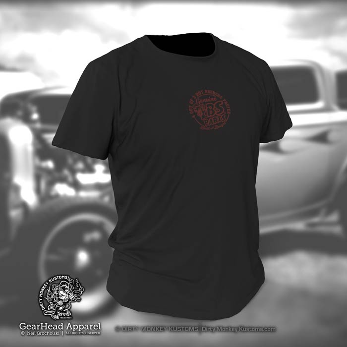 "Red Dog Camshafts" Retro Kustom Hot Rodders T shirt - Dirty Monkey Kustoms CDN GearHead Apparel - Canada
