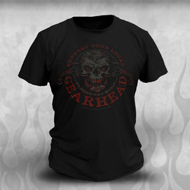 Support A GearHead - tee shirt - Dirty Monkey Kustoms Canadian GearHead Shirts & Apparel - Canada